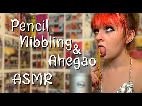 Pencil Nibbles and 👁👅👁 #ASMR