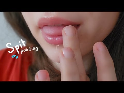 ASMR: Spit Painting YOUR FACE 🫵🏻• no talking • my favorite #asmr 8