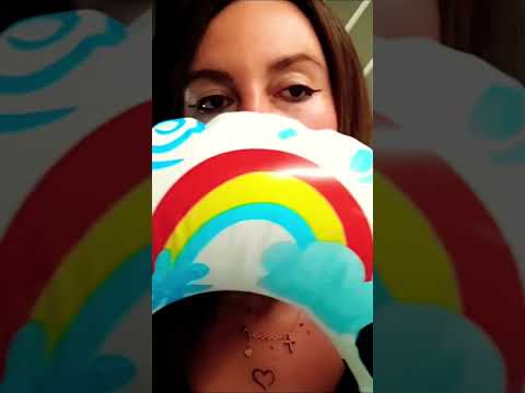 ASMR Blowing Up Mickey Mouse Inflatable 🎈 Mouth Sounds, Breathing & Plastic Triggers #inflatable