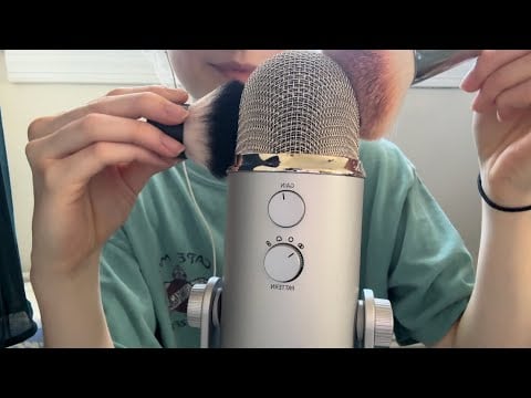 ASMR Layered Face & Microphone Brushing 🎤
