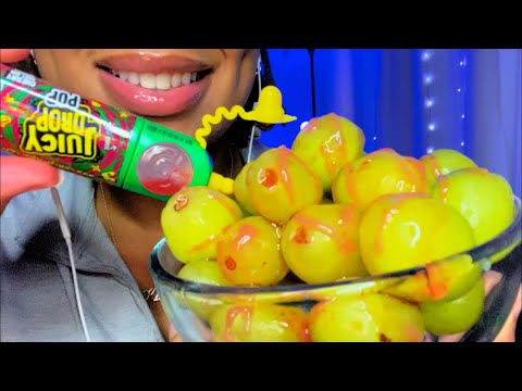 ASMR | Jumbo Juicy Drop Grapes 🍇 🍬💦