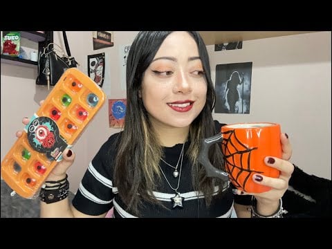 ASMR EN VIVO | 🎃🍩 DULCES DE HALLOWEEN, TAROT, COMPRAS Y DECORACIÓN PARA GRABAR 🎃🖤