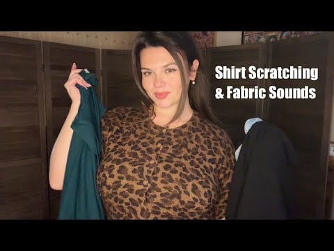 ASMR Shirt Haul & Try On 🛍️ (tingly fabric sounds) 