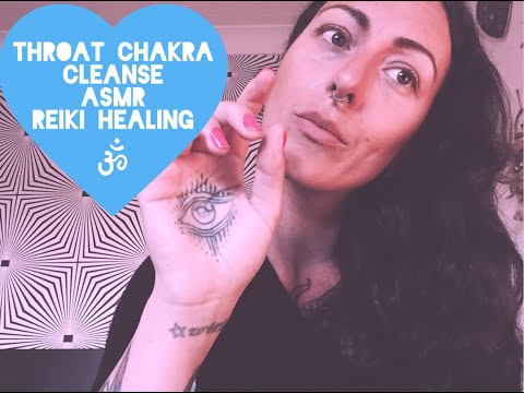 CHAKRA BALANCING REIKI ASMR. THROAT CHAKRA DISTANCE REIKI HEALING SESSION. AFFIRMATIONS AND PLUCKING