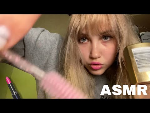 АСМР БЫСТРЫЙ МАКИЯЖ ЗА 3 МИНУТЫ ПОДРУГЕ В УНИВЕР 👄🍓| ASMR- FAST MAKEUP APPLICATION IN THREE MINUTES