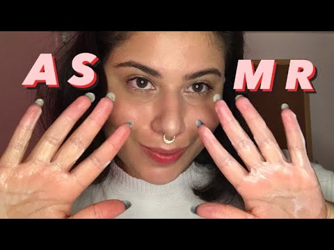 ASMR | HAND MOVEMENTS + MOUTH SOUNDS | Sons de Creme | 🤲🏻👄🧴