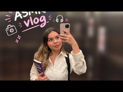 ASMR VLOG | UM DIA COMIGO (estágio, faculdade) - asmr narrado, tapping 🤍✨