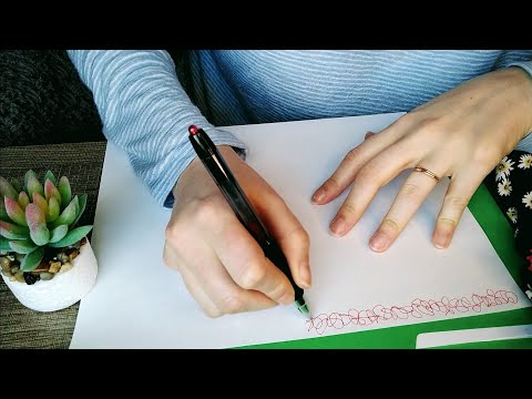 {ASMR DRAWING & TRACING} Paper, Marker, Sticker - Abstract Art - No Talking