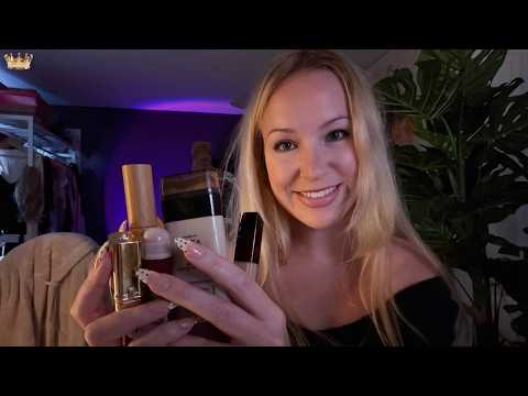 ASMR Creamy makeup with different products (& layered sounds)