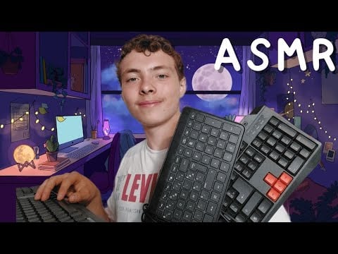 ASMR FR: Roleplay⌨️je te pose des questions aléatoires⌨️(différents son de clavier)