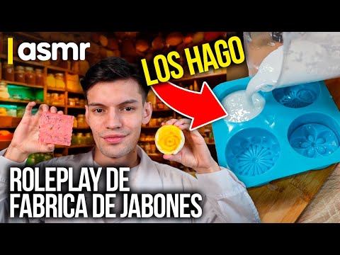 ASMR español roleplay tienda y fábrica de jabones