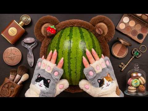 🔴 LIVE ASMR Makeup on Watermelon (No Talking) 😚 #7