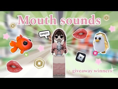 ASMR mouth sounds + GIVEAWAY WINNERS!!🏅🤍