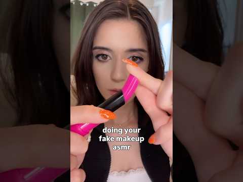 doing your fake makeup 👀 #asmr #shortsasmr #shortsvideo