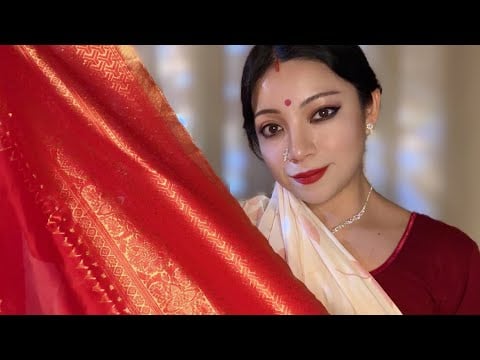 ASMR | Asha Maa Final Fitting Your Custom Saree ✨ (Draping Styles & Personal Attention)