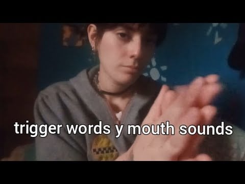 ASMR CASERO - trigger words y mouth sounds, sonidos relajantes