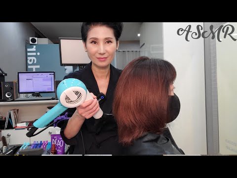 미용실 ASMR  초코브라운 뿌리잇기   Choco Brown Sprinkle/Korean hair salon