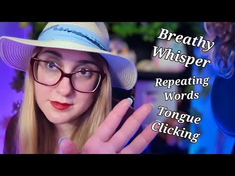 ASMR Breathy Whisper, Tongue Clicks, Repeating Words and Sounds, Nostalgic Pretend (Jonna Journey)