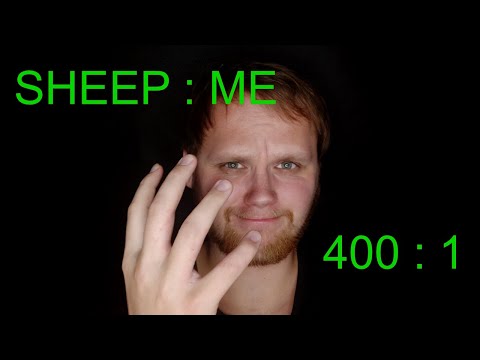 My first ASMR counting - it's 400 sheep. (whispered / soft spoken counting)