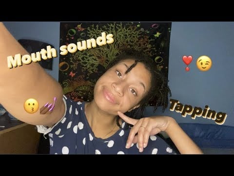 ASMR - Finger Taps and Mouth sounds (Jordan)