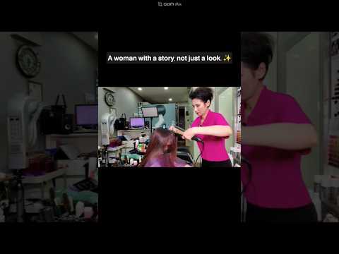 Hair salon ASMR visual and hearing activation #Magic straight, break the strong curly chain to