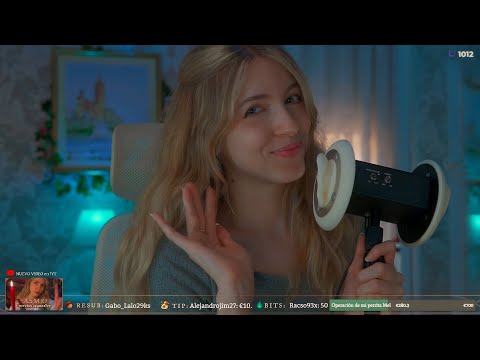 ASMR EAR MASSAGE, espuma y sonidos relajantes en tus oídos ✨