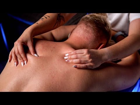 Sleep-Inducing ASMR: Back Tracing, Scrubbing & Massage for Instant Calm 💤 (No Talking)