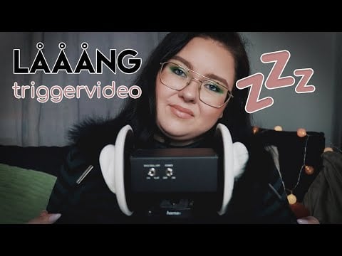 ASMR 😴 Lååång triggervideo för dig att somna gott till 💤 (EAR TO EAR)