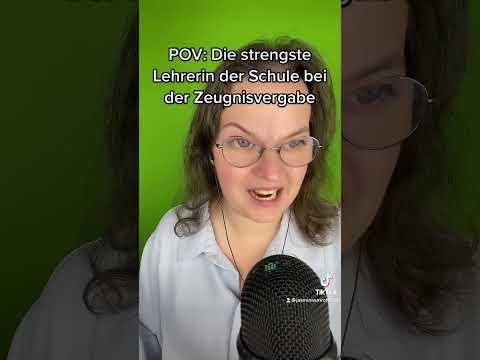 POV: Die strengste Lehrerin der Schule bei der Zeugnisvergabe #shorts #asmrshorts #asmrpov