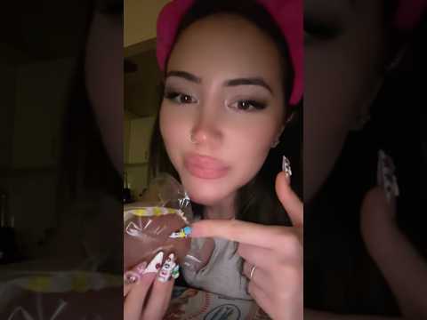 viral chewy dubai chocolate ASMR 🍫 #asmr #tingles