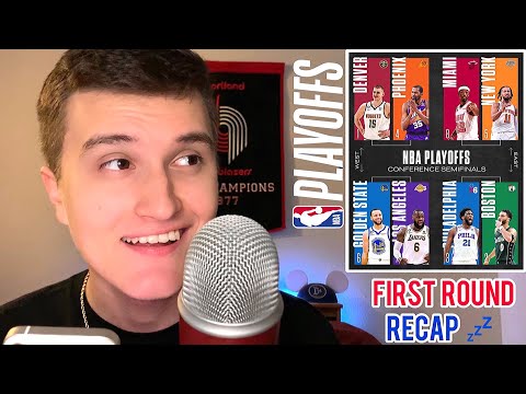 [ASMR] NBA Playoffs First Round Recap & Predictions (whisper ramble)