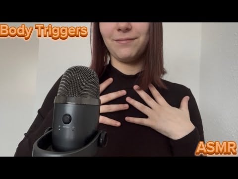 ASMR | Body Triggers ( Hair, Skin & Cloth Scratching ) 