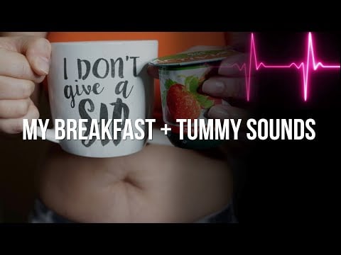 Happy Heartbeats Coffee & Yogurt Tummy Sounds | Female Heartbeat ASMR