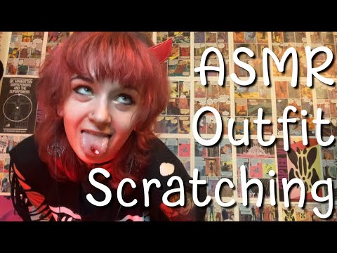 ASMR Aggressive Outfit Scratching and Whispers