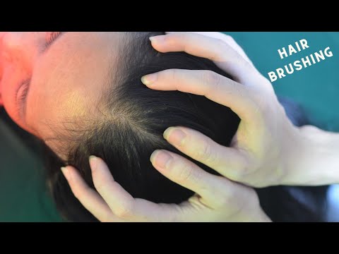 ASMR Real Person Hair Brushing, Hair Parting, Hair Treatment For Relieve Headache, Insomnia