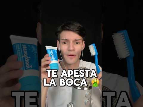 TE LAVO LOS DIENTES #asmr #shorts #asmrvideo #comedia