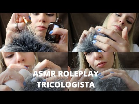 ASMR ROLEPLAY TRICOLOGISTA AVALIANDO SEU CABELO  - Bruna ASMR