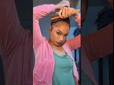 trying different hairstyles on my natural 4b 4c  hair #naturalhair #curly #thickhair #viral #explore