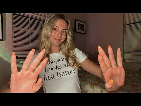 ASMR | Hand Movements & Mouth Sounds | Tongue Clicking, Finger Snapping & Soft Whispering