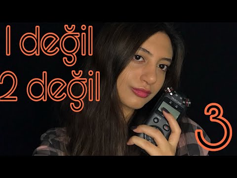 TÜRKÇE ASMR || 1 DEĞİL, 2 DEĞİL, 3... 🤫