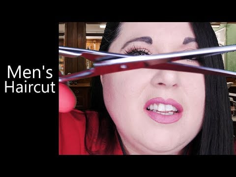 ASMR Barber Shop Roleplay | Haircut, Clippers, Gloves, Scissors