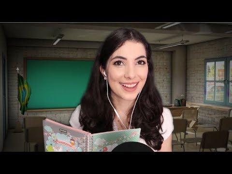 ASMR ROLEPLAY ESTUDANTE 🎧BINAURAL👂 Sons relaxantes que te farão dormir