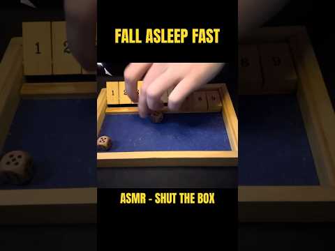 shut the box asmr 😴💤 | asmr soft, inaudible whispers, mouth sounds, tapping & wood sounds 🎲