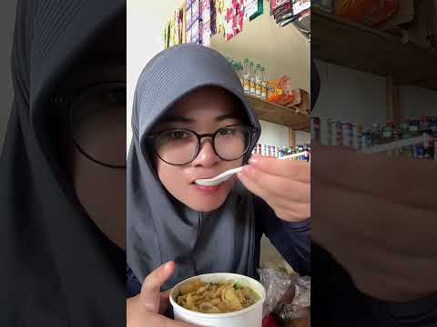 MENIKMATI PaGi Dengan Sarapan MIE AYAM mie 🍜 #asmrvideo #mukbang