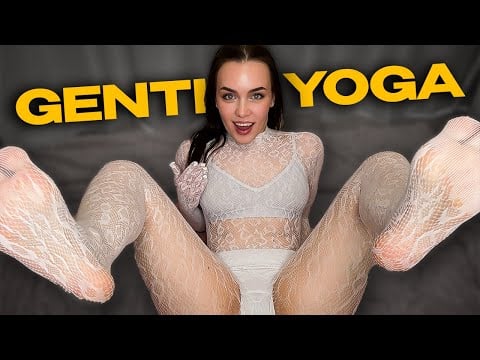 [4K USA] White Lace Fishnet Jumpsuit Stretch🤍Inner Thighs, Warmth & Deep Release | Vulnerable Moment