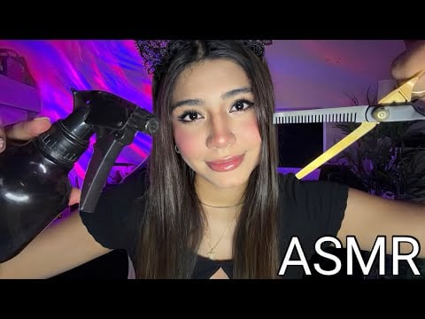 ASMR ESPAÑOL / CORTE DE CABELLO y MASAJE CAPILAR / REALISTA ✂️ SPA
