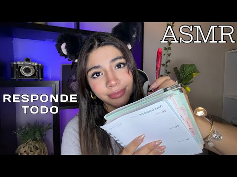ASMR ESPAÑOL / Si dices SÍ puedes IRTE A DORMIR + ENTREVISTA RANDOM
