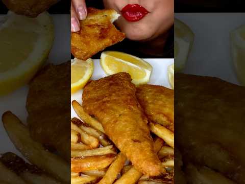 FISH AND CHIPS #asmr #seafood #mukbang