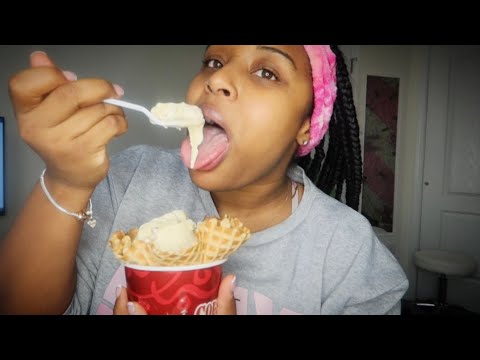 [ASMR] Cold Stone Ice Cream Eating 🍨🍦🍴👅🤤