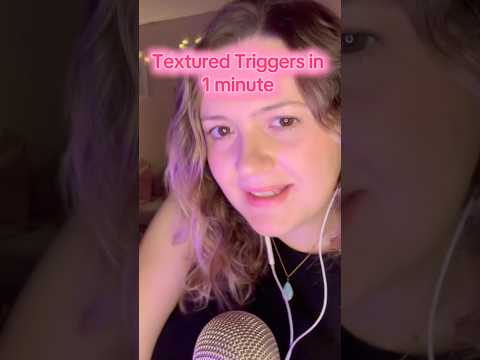 ASMR Relaxing Textured Triggers in 1 minute! Satisfying Sounds 🥰 Enjoy! 💕 #shorts